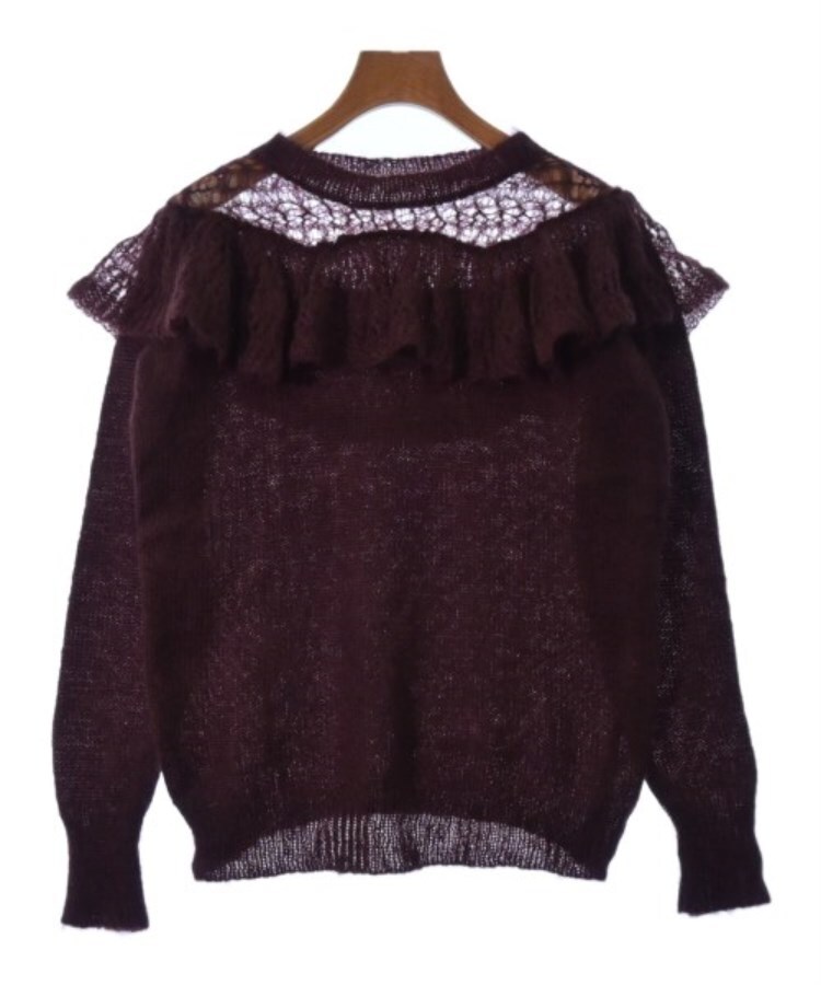 Women Metallic brown Falabella Crystal Mesh Crossbody Bag