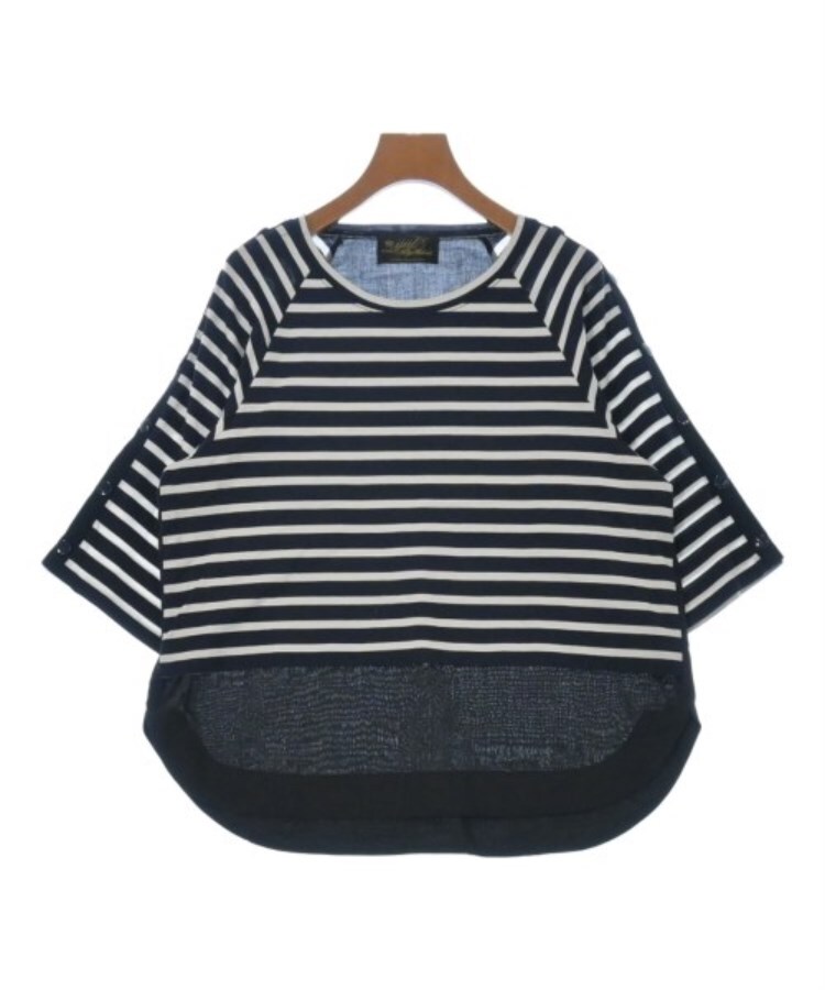 ラグタグ(RAGTAG)のijiit イジット レディース Tシャツ・カットソー サイズ：F 紺x白(ボーダー)