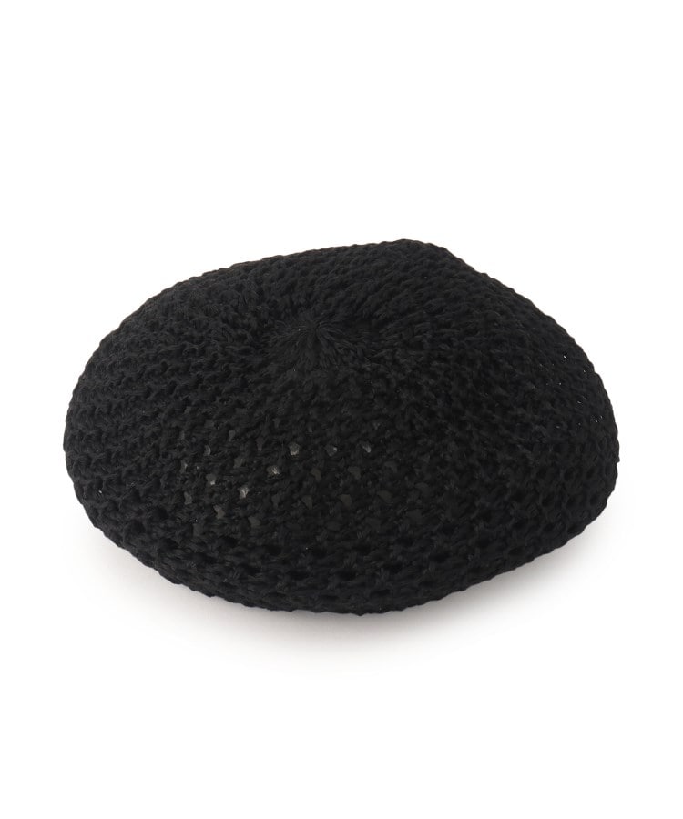 グランドエッジ　アクセサリー(Grandedge)の雑材風クロシェベレー帽 ブラック(019)