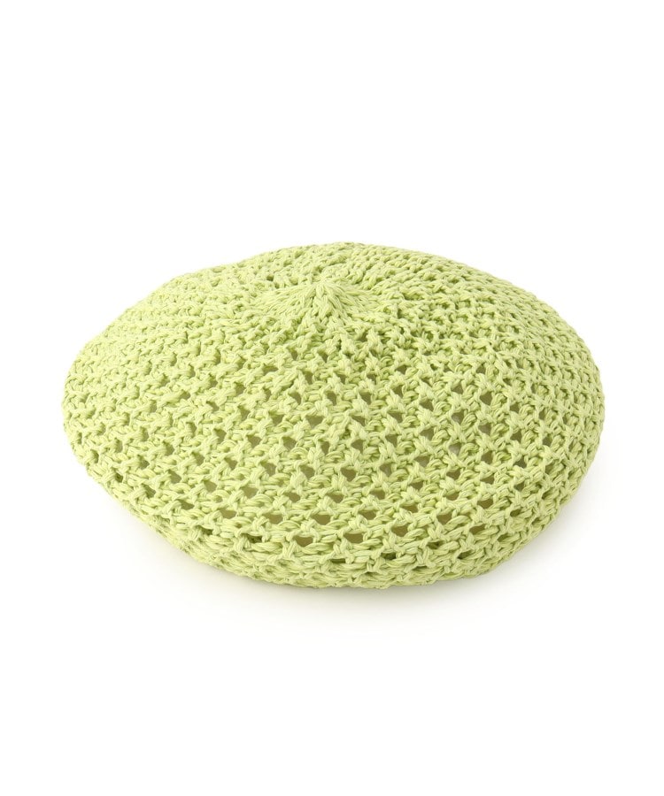 グランドエッジ　アクセサリー(Grandedge)の雑材風クロシェベレー帽 グリーン(022)