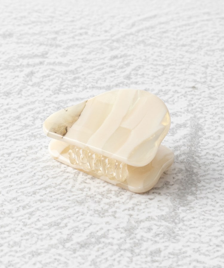 ヘアクリップ mini clip マーブル ニュアンス 2個セット