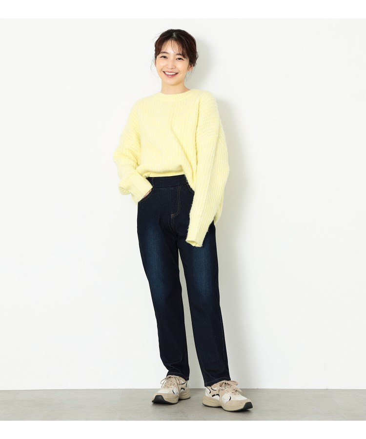 【お気にいる】 骨盤ケア】家らく美人 ゆったりストレートパンツ(デニムパンツ 服&ファッション小物