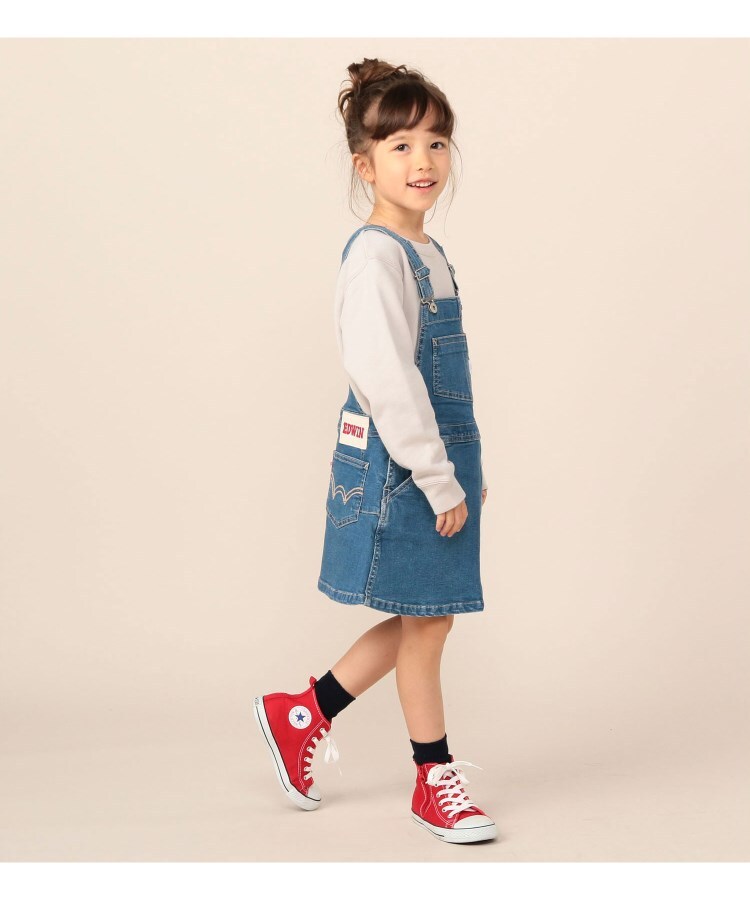 キッズ オーバーオールスカート ジャンスカ サス付スカート Edwin エドウイン ワールド オンラインストア World Online Store
