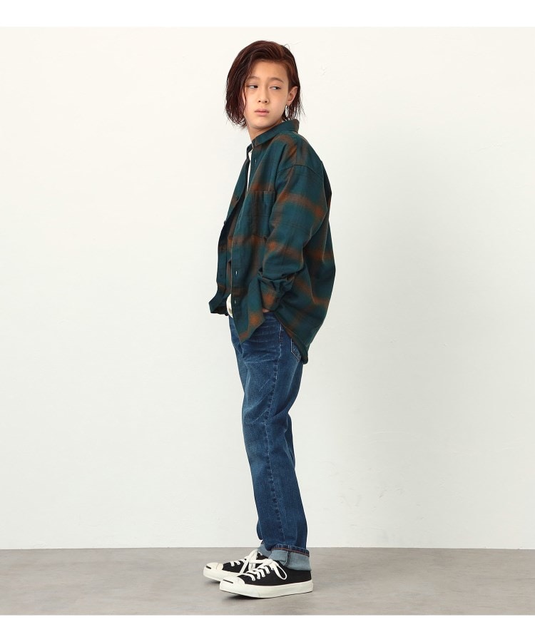 キッズ ベーシックストレートデニムパンツ 【130-160cm キッズ ベーシックストレートデニムパンツ 【130-160cm