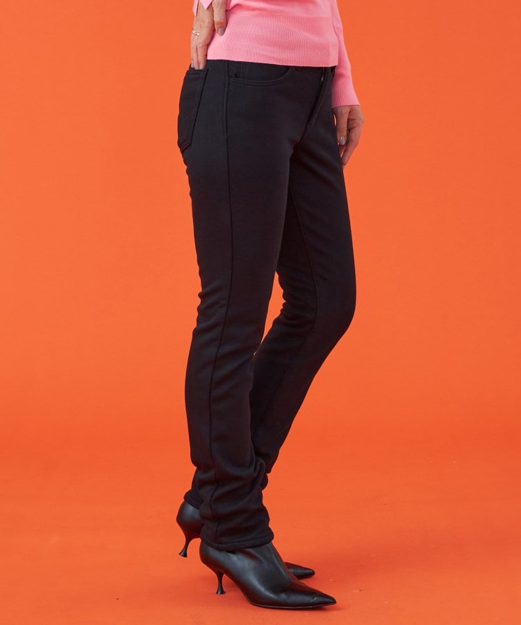 エドウイン(EDWIN)の【EDWIN LADIES】BODY FIRE ジャージーズスリムストレート裏シャギーデニムパンツ【スタンダードモデル】【暖】34