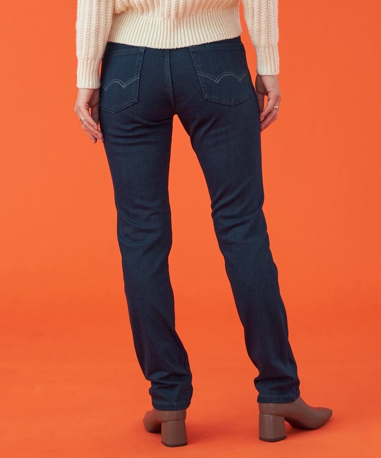 エドウイン(EDWIN)の【EDWIN LADIES】 BODY FIREジャージーズスリムストレート裏起毛デニムパンツ【エントリーモデル】【暖】5