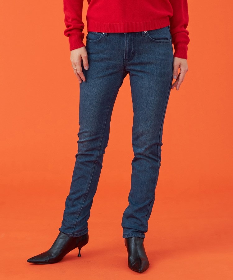 エドウイン(EDWIN)の【EDWIN LADIES】 BODY FIREジャージーズスリムストレート裏起毛デニムパンツ【エントリーモデル】【暖】23