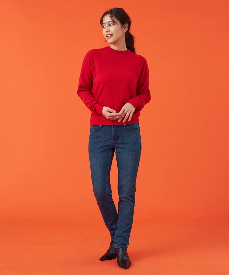 エドウイン(EDWIN)の【EDWIN LADIES】 BODY FIREジャージーズスリムストレート裏起毛デニムパンツ【エントリーモデル】【暖】29