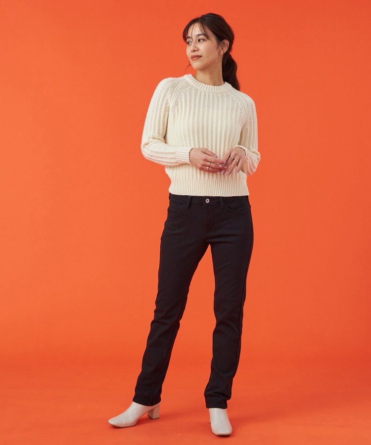 エドウイン(EDWIN)の【EDWIN LADIES】 BODY FIREジャージーズスリムストレート裏起毛デニムパンツ【エントリーモデル】【暖】51