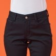 エドウイン(EDWIN)の【EDWIN LADIES】 インターナショナルベーシックBODY FIREゆったりストレート裏フリースデニムパンツ【暖】37