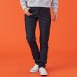 エドウイン(EDWIN)の【EDWIN LADIES】 インターナショナルベーシックBODY FIREゆったりストレート裏フリースデニムパンツ【暖】 ネイビー(094)