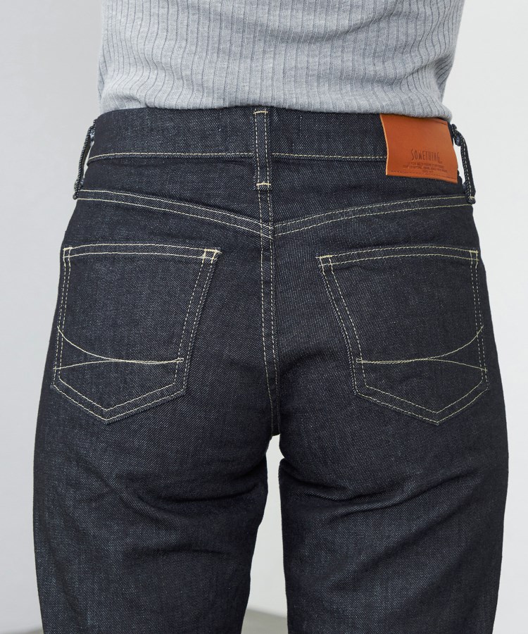 SOMETHING ELSA STANDARD ストレートデニムパンツ(デニムパンツ SOMETHING ELSA STANDARD ストレートデニムパンツ(デニムパンツ