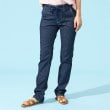 エドウイン(EDWIN)の【EDWIN LADIES】 ジャージーズ COOL イージースリムデニムパンツ【涼】 ブルー(091)