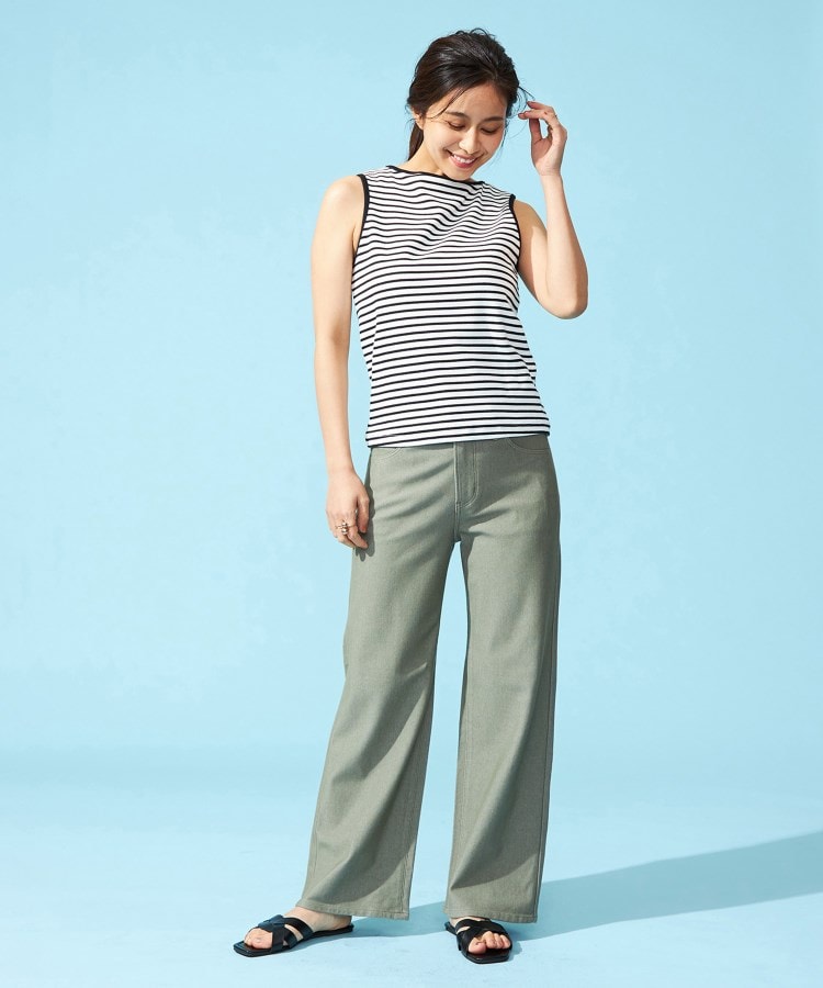 エドウイン(EDWIN)の【EDWIN LADIES】 ジャージーズ COOL ワイドデニムパンツ【涼】9