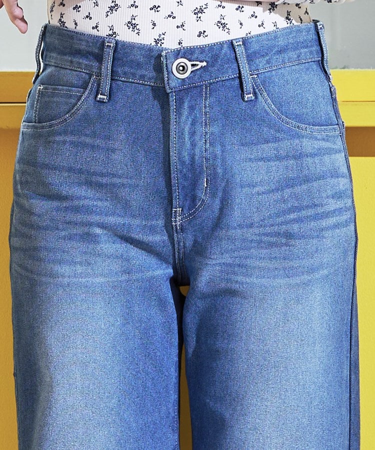 エドウイン(EDWIN)の【EDWIN LADIES】 ジャージーズ COOL ワイドデニムパンツ【涼】32