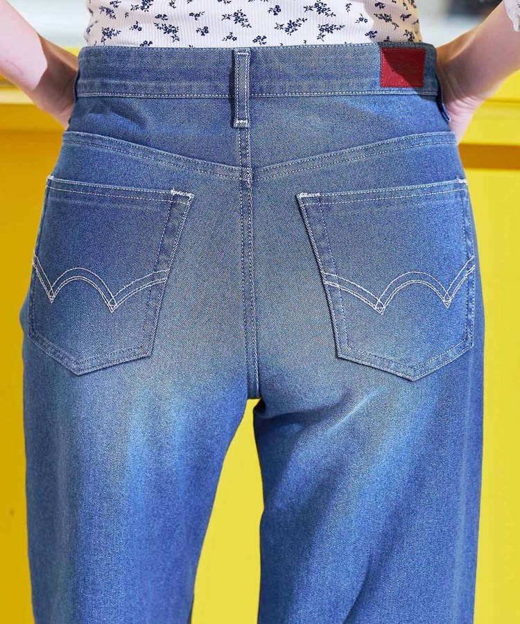 エドウイン(EDWIN)の【EDWIN LADIES】 ジャージーズ COOL ワイドデニムパンツ【涼】33