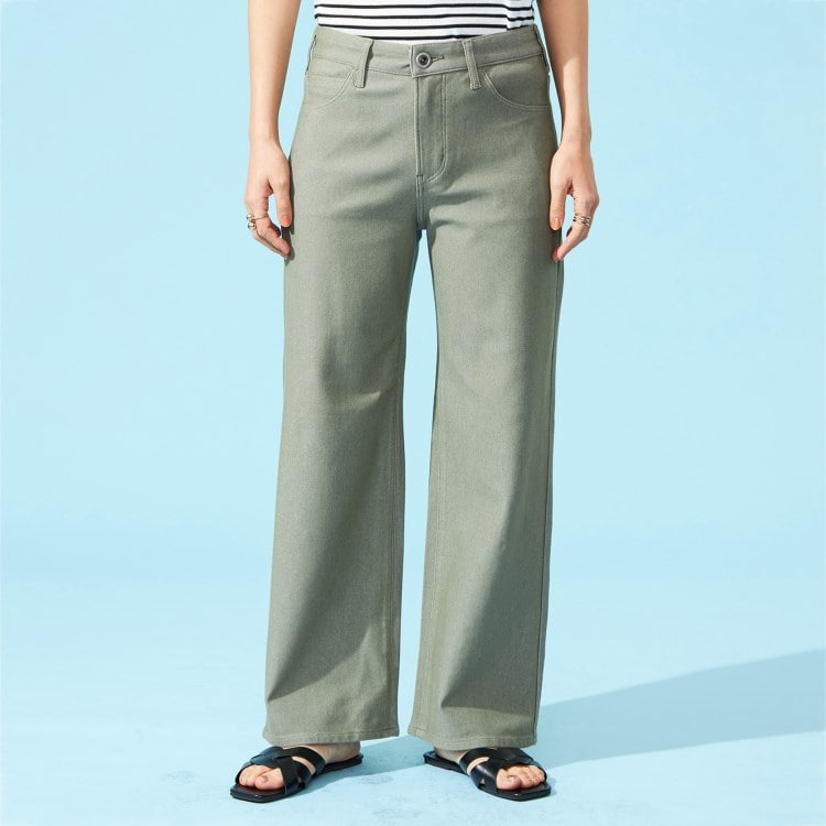 エドウイン(EDWIN)の【EDWIN LADIES】 ジャージーズ COOL ワイドデニムパンツ【涼】 デニムパンツ