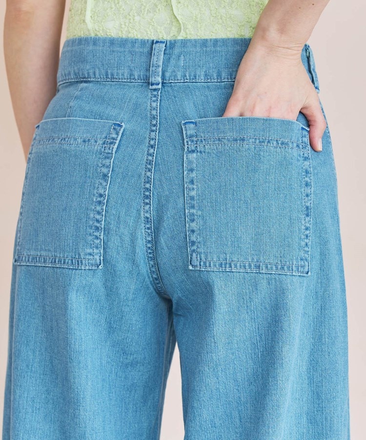 エドウイン(EDWIN)の【SOMETHING】 SUMMER COOL 涼しいワイドベーカーデニムパンツ【涼】34