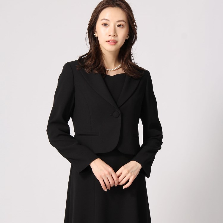 アンカーウーマン(ANCHOR WOMAN)の【XS～3L】テーラードカラージャケット【礼服・喪服・ブラックフォーマル】【セットアップ着用可】