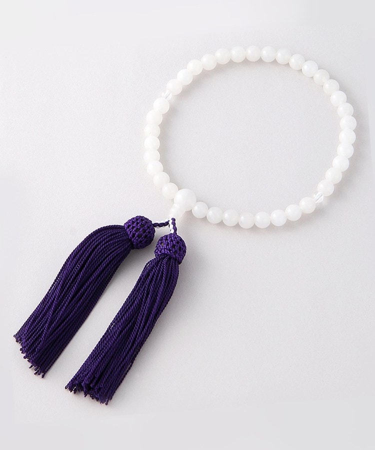アンカーウーマン(ANCHOR WOMAN)の数珠【フォーマル/片手】 ホワイト(002)