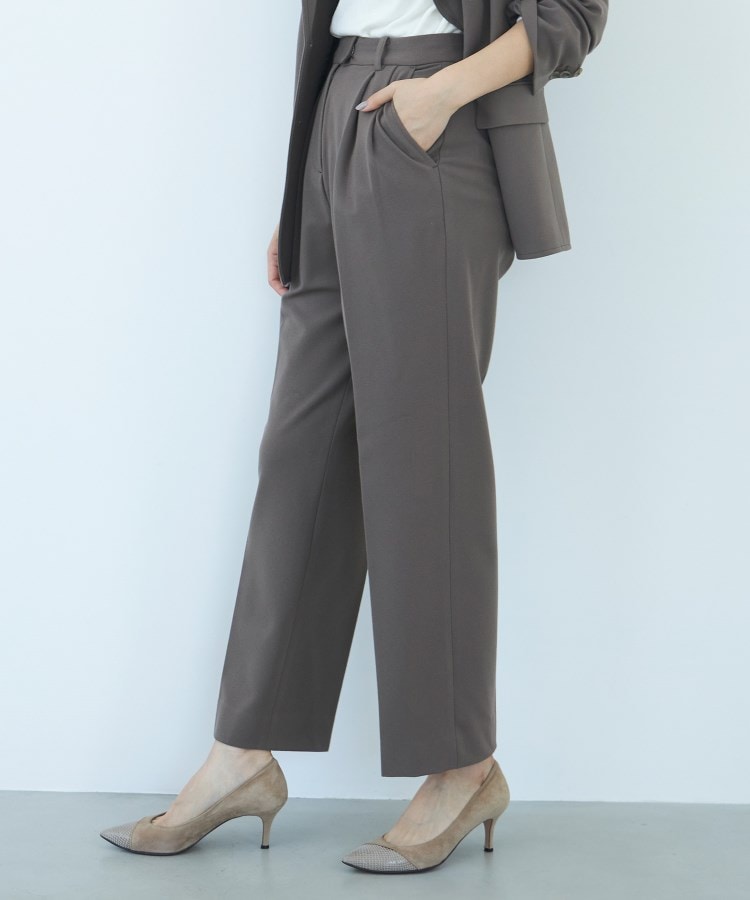 S~L】ウール ツータック ストレートパンツ【セット着用可 S~L】ウール ツータック ストレートパンツ【セット着用可