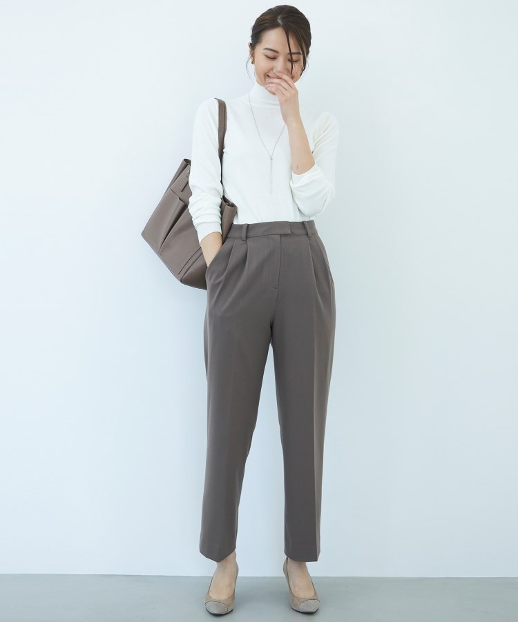 S~L】ウール ツータック ストレートパンツ【セット着用可 S~L】ウール ツータック ストレートパンツ【セット着用可