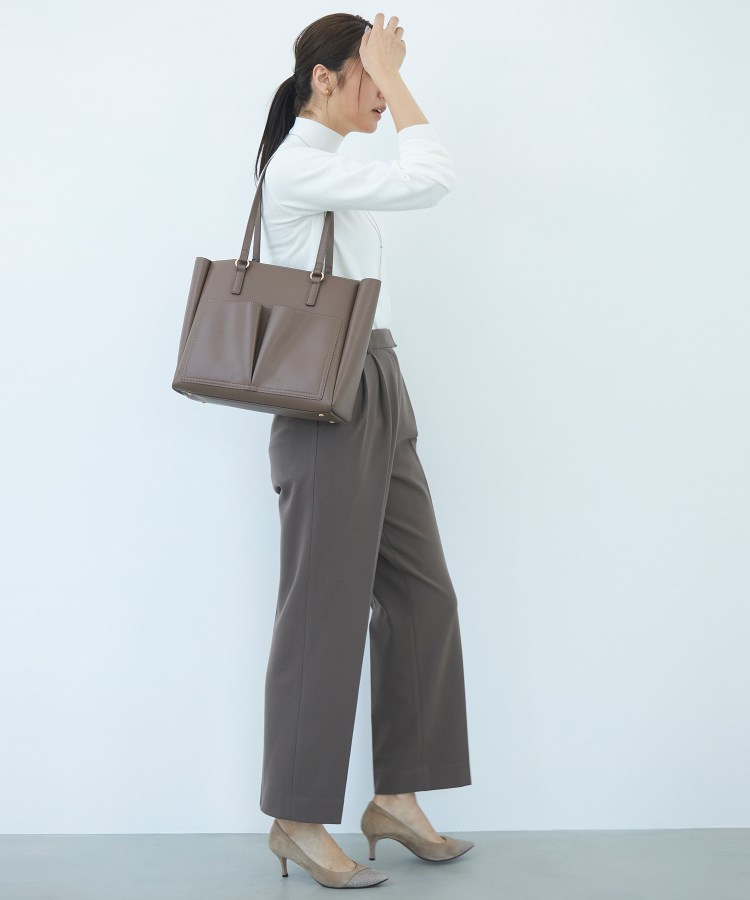 S~L】ウール ツータック ストレートパンツ【セット着用可