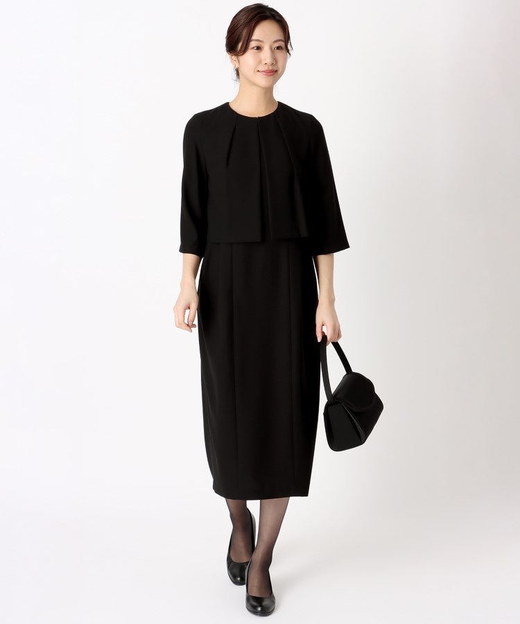 S~3L】ノーカラージャケット&ボレロ付きワンピース S~3L】ノーカラージャケット&ボレロ付きワンピース