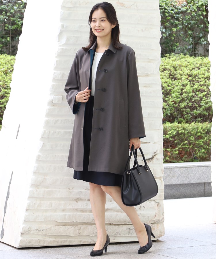 アンカーウーマン(ANCHOR WOMAN)の【S～L】リバーシブルコート【ウォッシャブル/洗える/ストレッチ/軽量/静電気防止/抗ピリング/リバーシブル】48