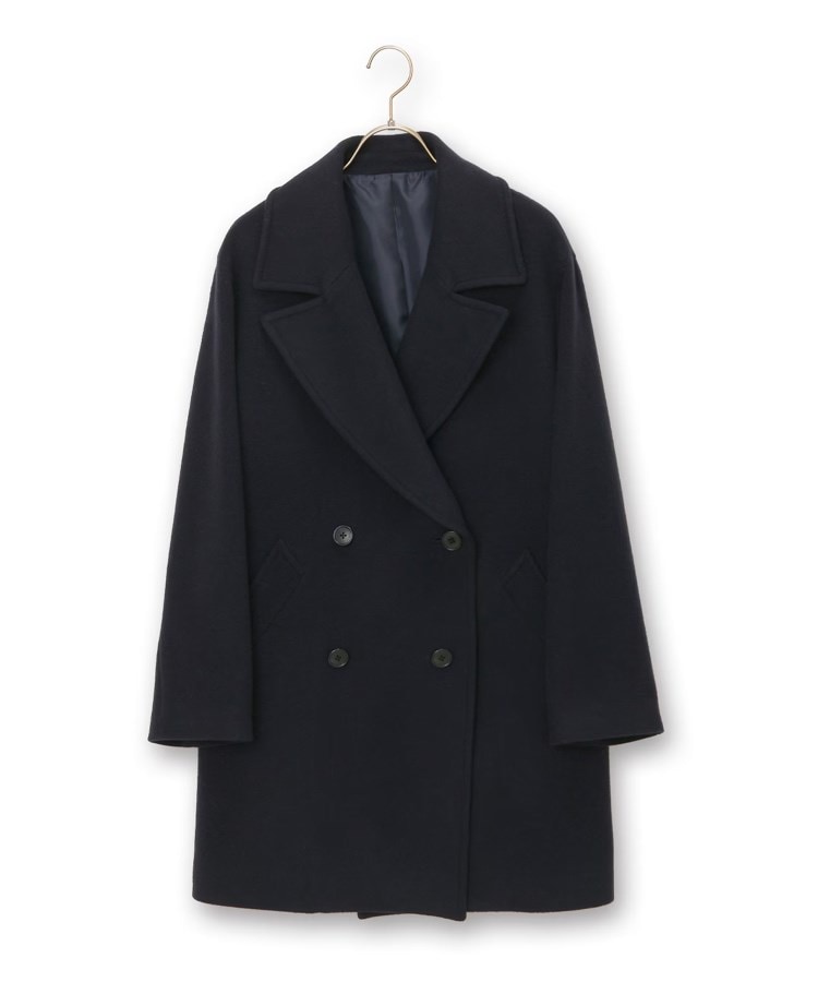 S~M】ウールショート丈Pコート【カシミヤブレンド】(Pコート S~M】ウールショート丈Pコート【カシミヤブレンド】(Pコート