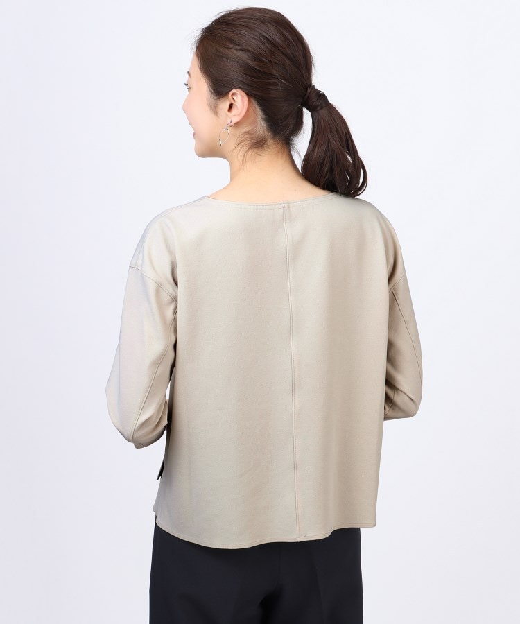 S~LL】ストレッチジョーゼットブラウス【7分袖】【ウォッシャブル