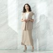 アンカーウーマン(ANCHOR WOMAN)の【M～L】麻調　キャメル　前後２ＷＡＹ　ロングタイトスカート【ウォッシャブル/洗える】【セット着用可】3