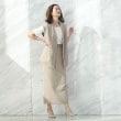 アンカーウーマン(ANCHOR WOMAN)の【M～L】麻調　キャメル　前後２ＷＡＹ　ロングタイトスカート【ウォッシャブル/洗える】【セット着用可】6