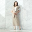 アンカーウーマン(ANCHOR WOMAN)の【M～L】麻調　キャメル　前後２ＷＡＹ　ロングタイトスカート【ウォッシャブル/洗える】【セット着用可】7