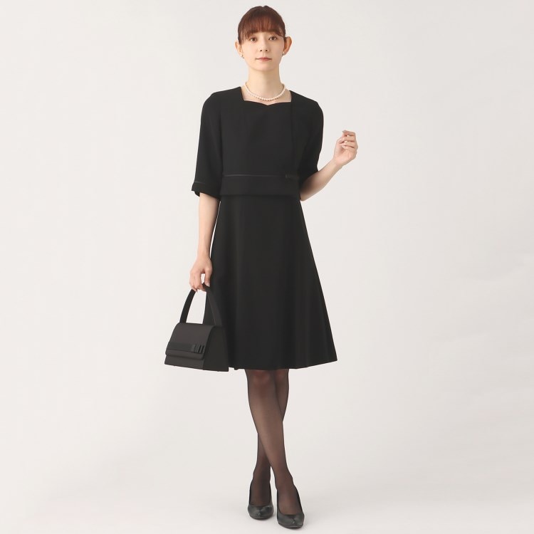 XS~3L】フォーマルフレアワンピース【前開き】【セットアップ XS~3L】フォーマルフレアワンピース【前開き】【セットアップ