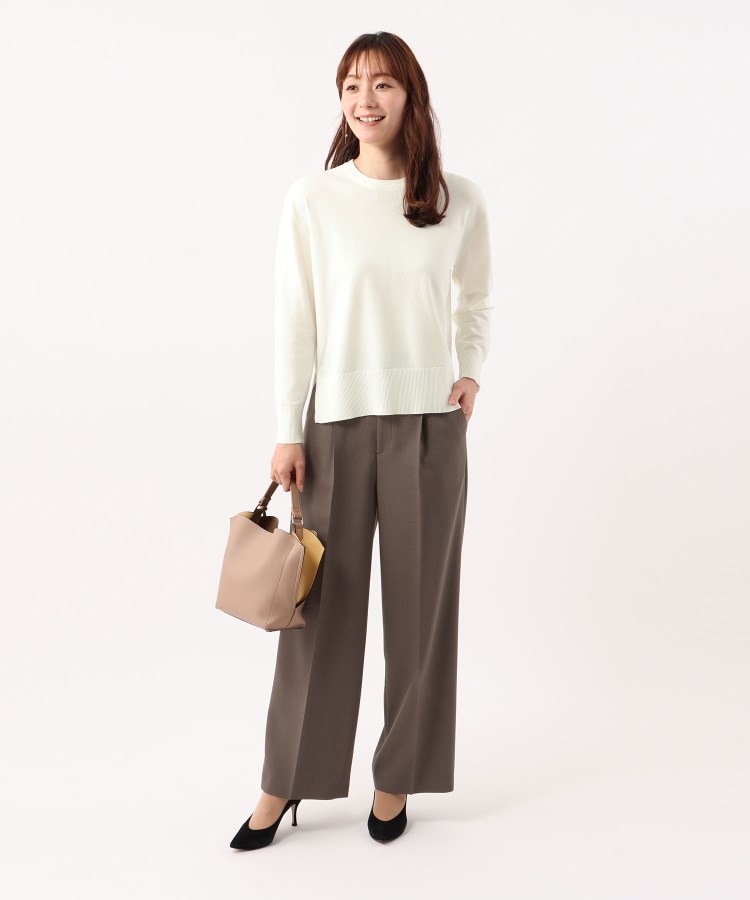アンカーウーマン(ANCHOR WOMAN)の【洗える】クルーネックニットプルオーバー長袖10