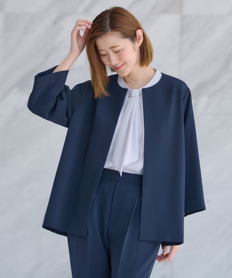 アンカーウーマン(ANCHOR WOMAN)の【2点セット】Aラインジャケット＆テーパードパンツ【通勤／セレモニー／入卒】18
