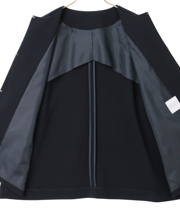 アンカーウーマン(ANCHOR WOMAN)の【2点セット】Aラインジャケット＆テーパードパンツ【通勤／セレモニー／入卒】32