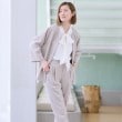 アンカーウーマン(ANCHOR WOMAN)の【2点セット】Aラインジャケット＆テーパードパンツ【通勤／セレモニー／入卒】 ベージュ(052)