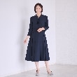 アンカーウーマン(ANCHOR WOMAN)の【洗える／M～LL】ボウタイ付きボックスプリーツワンピース【ハンドウォッシュ／通勤／セレモニー／入卒】13