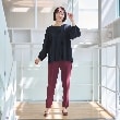 アンカーウーマン(ANCHOR WOMAN)の【洗える／S～LL】【セット価格】プリーツブラウス＆テーパードパンツ2点セット【通勤／セレモニー／入卒】2