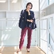 アンカーウーマン(ANCHOR WOMAN)の【洗える／S～LL】【セット価格】プリーツブラウス＆テーパードパンツ2点セット【通勤／セレモニー／入卒】3
