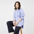 アンカーウーマン(ANCHOR WOMAN)の【洗える】バンドカラープリーツシャツ長袖【ノンアイロン／裏起毛】8