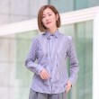 アンカーウーマン(ANCHOR WOMAN)の【洗える】2WAYボウタイプリントブラウス長袖【ストレッチ／ノンアイロン／速乾】1