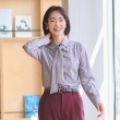 アンカーウーマン(ANCHOR WOMAN)の【洗える】2WAYボウタイプリントブラウス長袖【ストレッチ／ノンアイロン／速乾】15