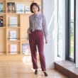 アンカーウーマン(ANCHOR WOMAN)の【洗える】2WAYボウタイプリントブラウス長袖【ストレッチ／ノンアイロン／速乾】16