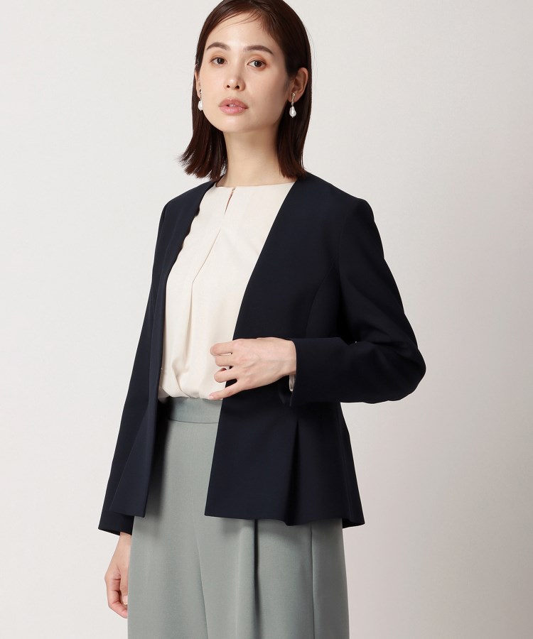 アンカーウーマン(ANCHOR WOMAN)の【洗える】メタルパーツ付きフロントタックブラウス22