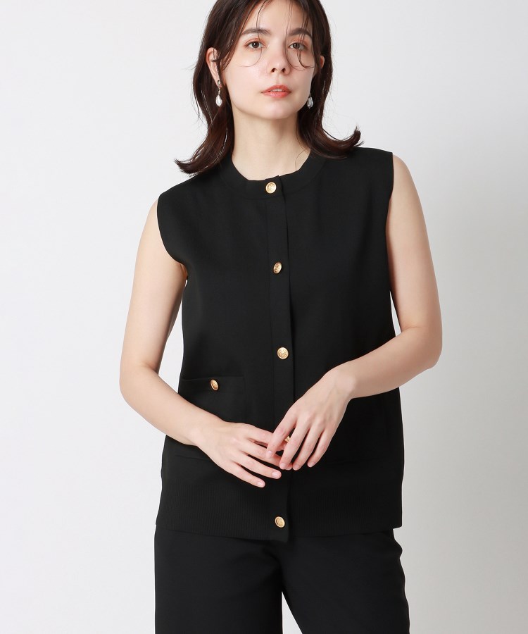 アンカーウーマン(ANCHOR WOMAN)の【洗える】メタルボタンニットジレ8