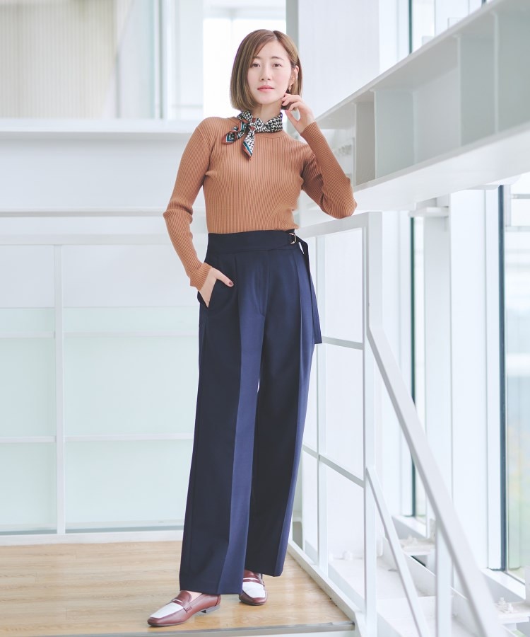 アンカーウーマン(ANCHOR WOMAN)の【S～LL／洗える】クルーネックニットプルオーバー【長袖】19
