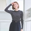 アンカーウーマン(ANCHOR WOMAN)の【S～LL／洗える】クルーネックニットプルオーバー【長袖】 ブラック(019)